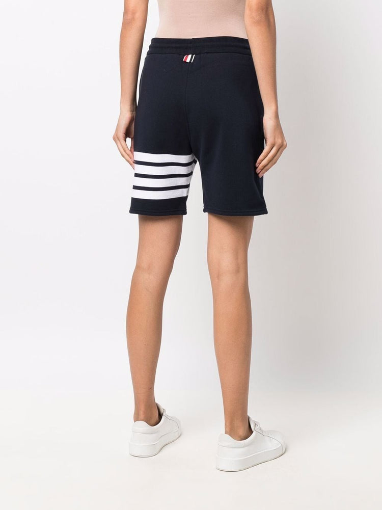 four-bar stripe track shorts