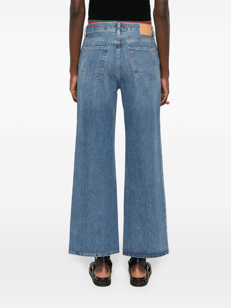 Annina high-rise wide-leg jeans