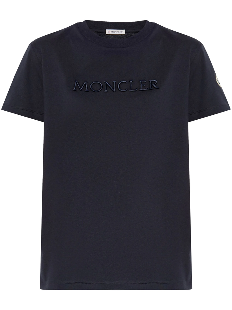 logo-embroidered cotton T-shirt