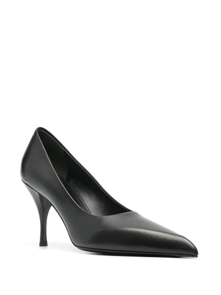 85mm leather pumps