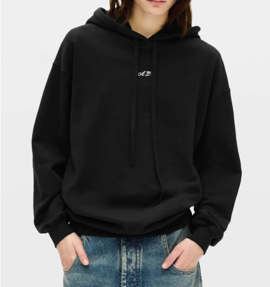 CARA COMFORT HOODIE SWEATSHIRT WITH MONOGRAM EMBRO