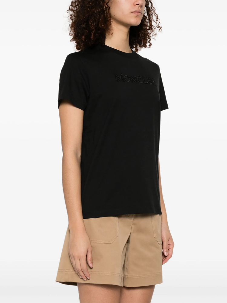 logo-embroidered cotton T-shirt