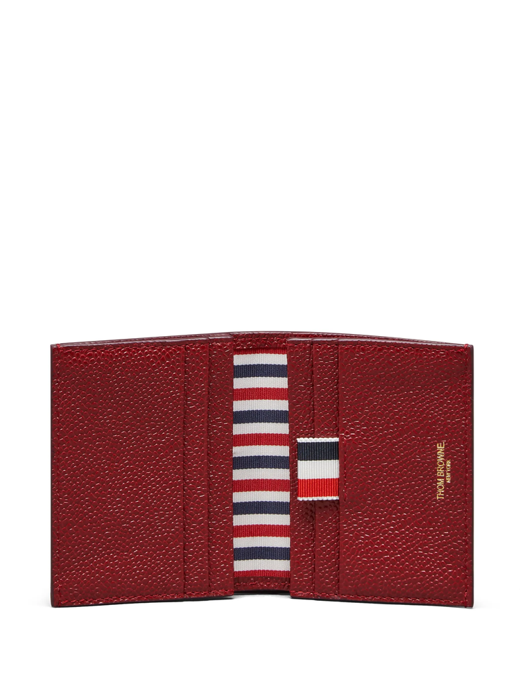 DOUBLE CARD HOLDER IN PEBBLE GRAIN LEATHER