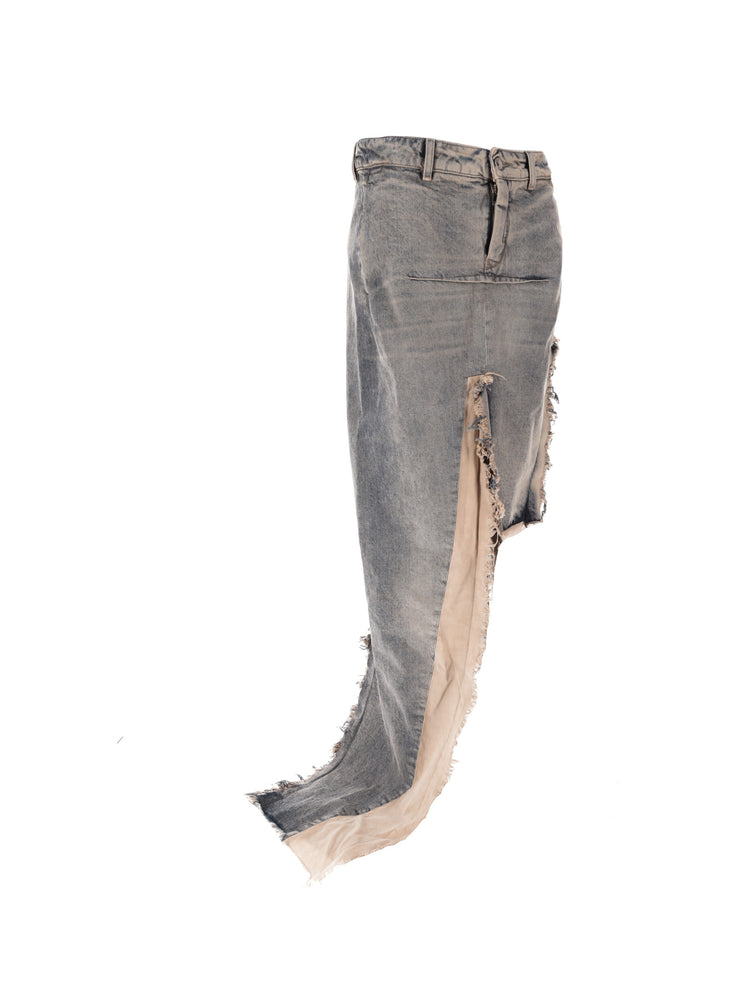 DENIM SLICED SKIRT