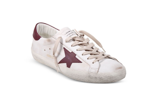 SUPER STAR LEATHER UPPER TOE AND TONGUE LATHER STAR AND HEEL