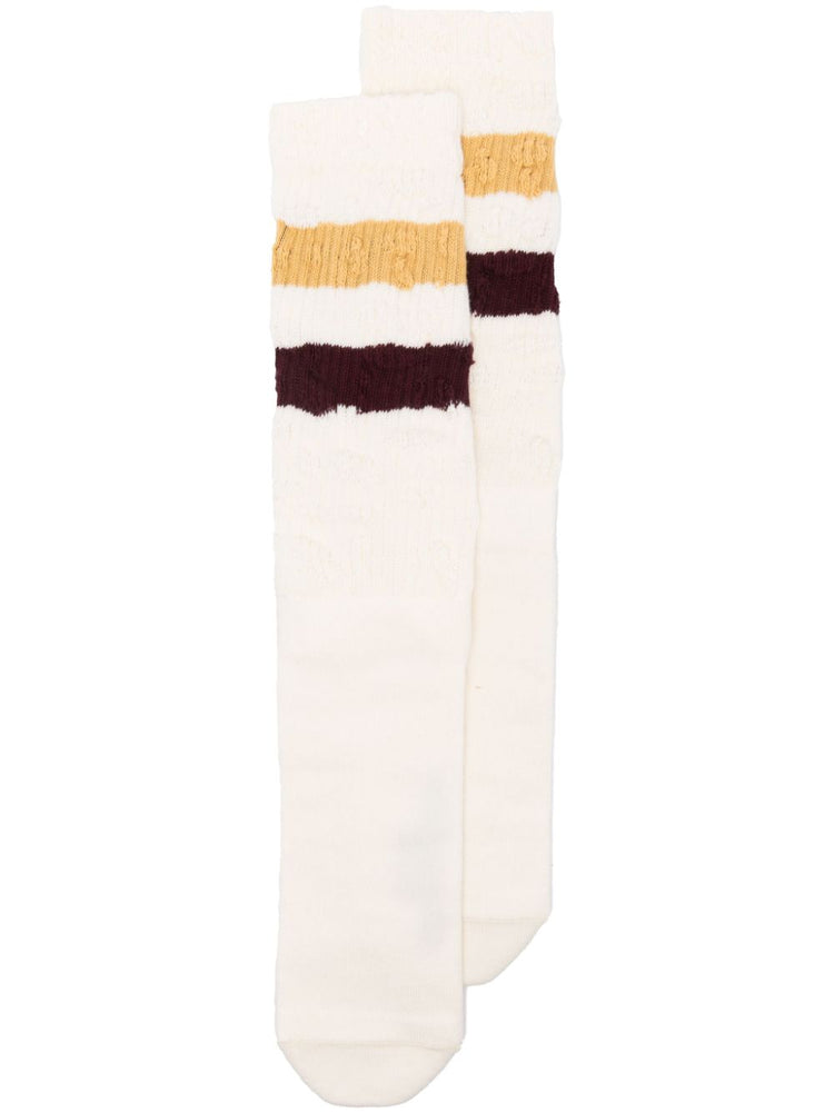 SOCKS HIGH RIB/STRIPES/RIPPED