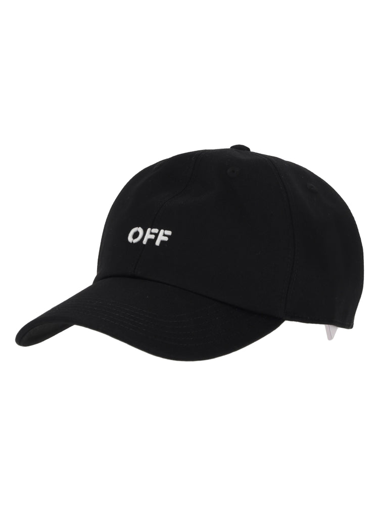 DRILL OFF STAMP BASEBALL CAP BLACK - WHI