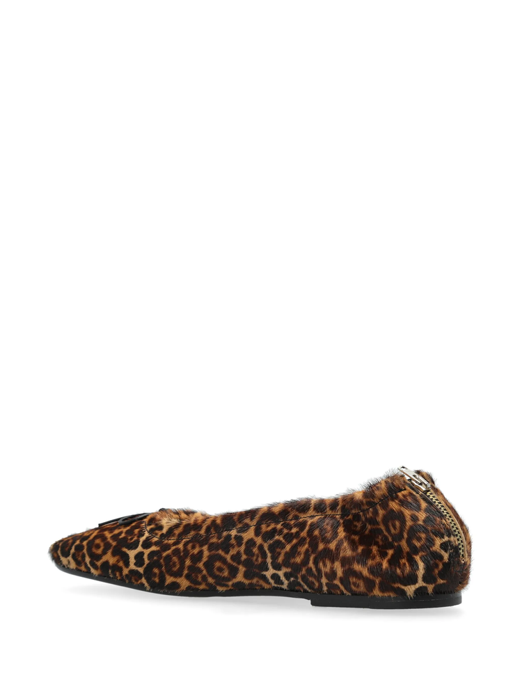 AMY WITH ZIP LEOPARD HORSY LEATHER UPPER