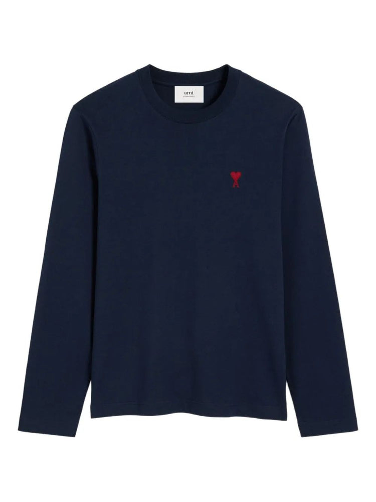LONG SLEEVES TSHIRT WITH RED AMI DE COEUR