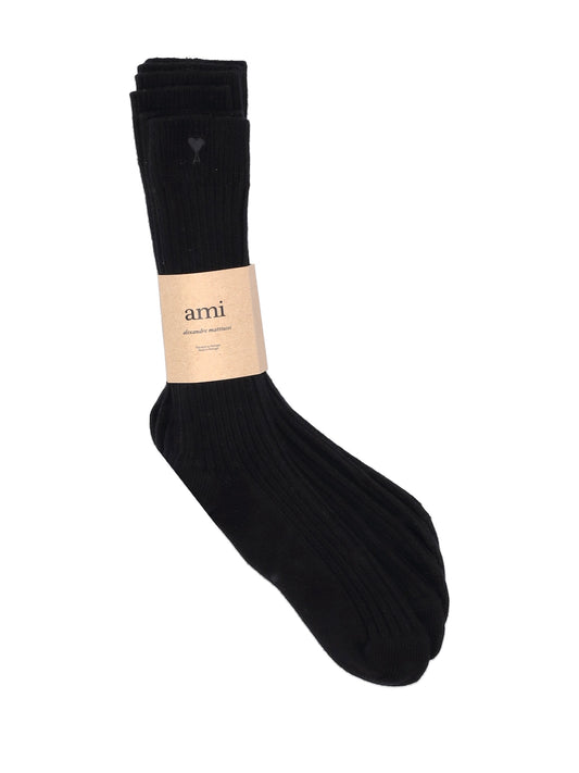 PACK TROIS CHAUSSETTES AMI DE COEUR NOIR
