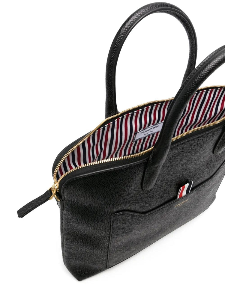 SLIM BRIEFCASE IN PEBBLE GRAIN LEATHER