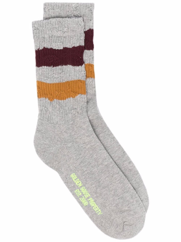 SOCKS HIGH RIB/STRIPES/RIPPED