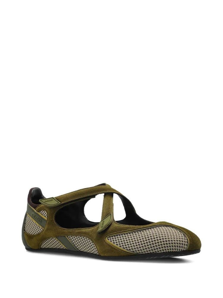 'Floor01' ballerina flat Multimateriali sintetici e pelle