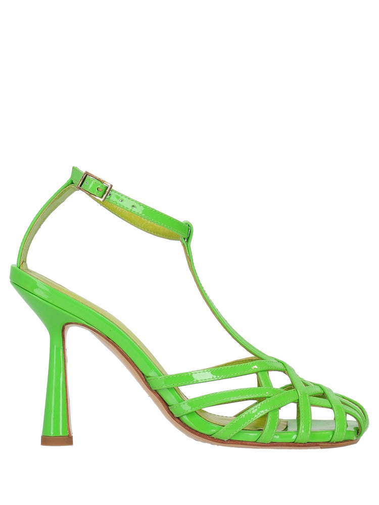 LA ROSE scarpe lidia glamour vernice verde