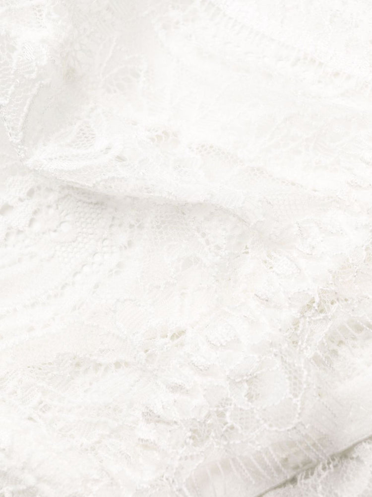 LACE BRA WITH TRIM - IVORY