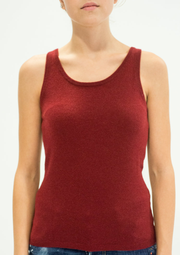 LA ROSE canotta cash rosso