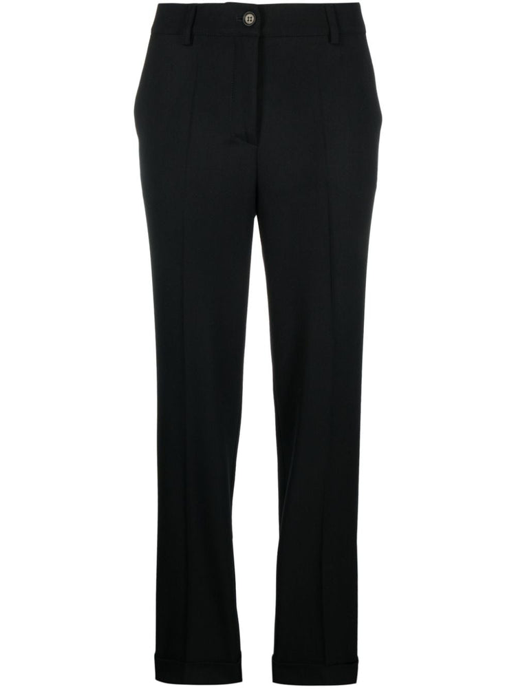 PAROSH high-waist tailored cropped trousers