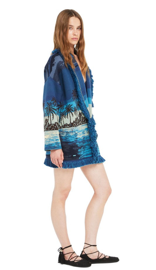 LOST IN THE BLUE CARDIGAN NAVY BLUE BLU