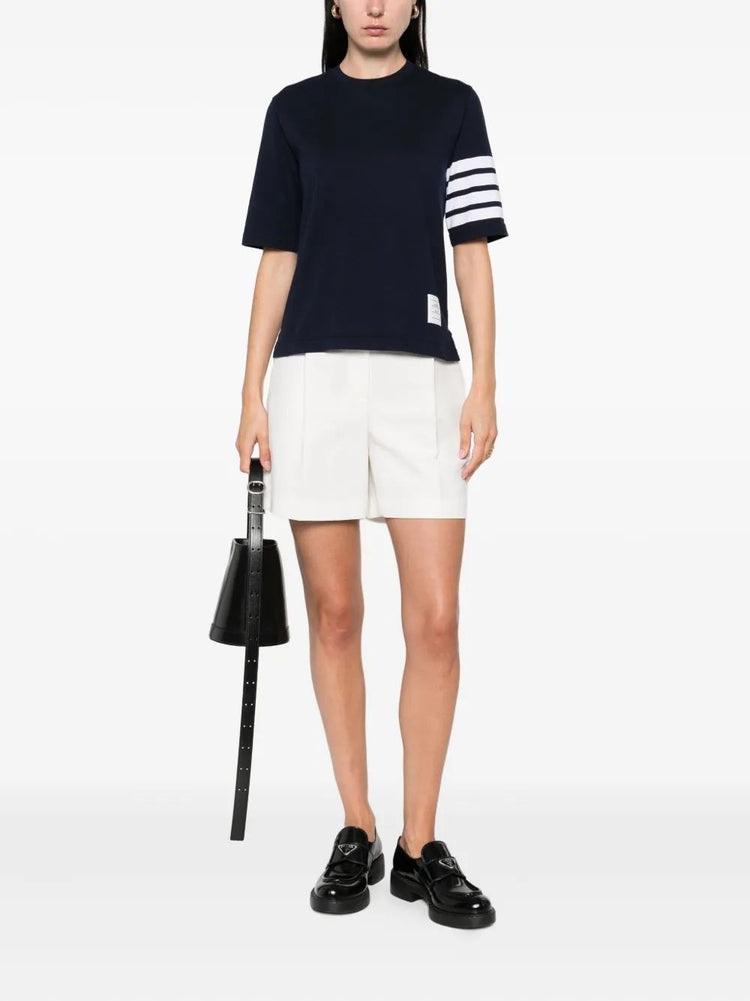 SHORT SLEEVE TEE W/ ENGINEERED 4 BAR IN SUSTAINABLE JERSEY