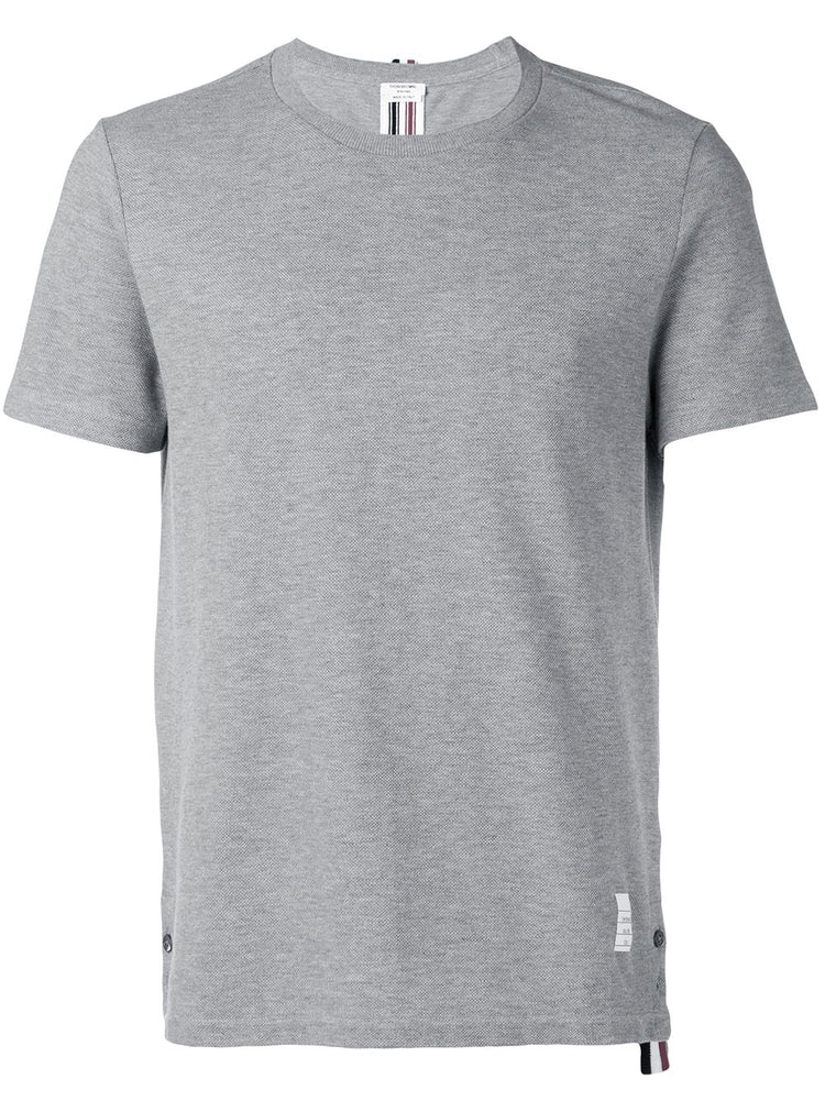 RELAXED FIT SS TEE W/ CENTER-BACK RWB STRIPE IN CLASSIC PIQUE