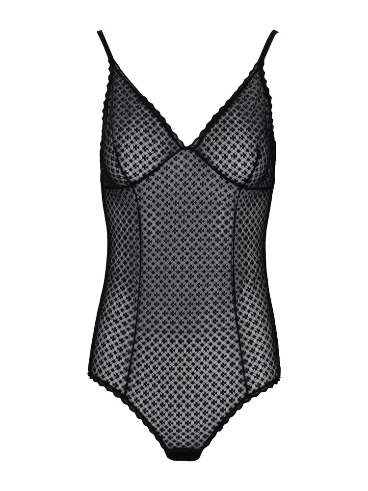 LAURA URBINATI body stretch plumetis black