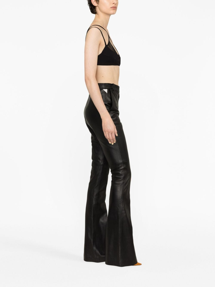 mesh-panel criss-cross top