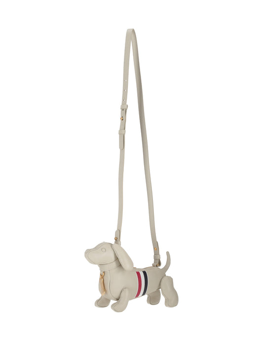 MINI HECTOR CROSSBODY W/ RWB STRIPE IN PEBBLE GRAIN LEATHER
