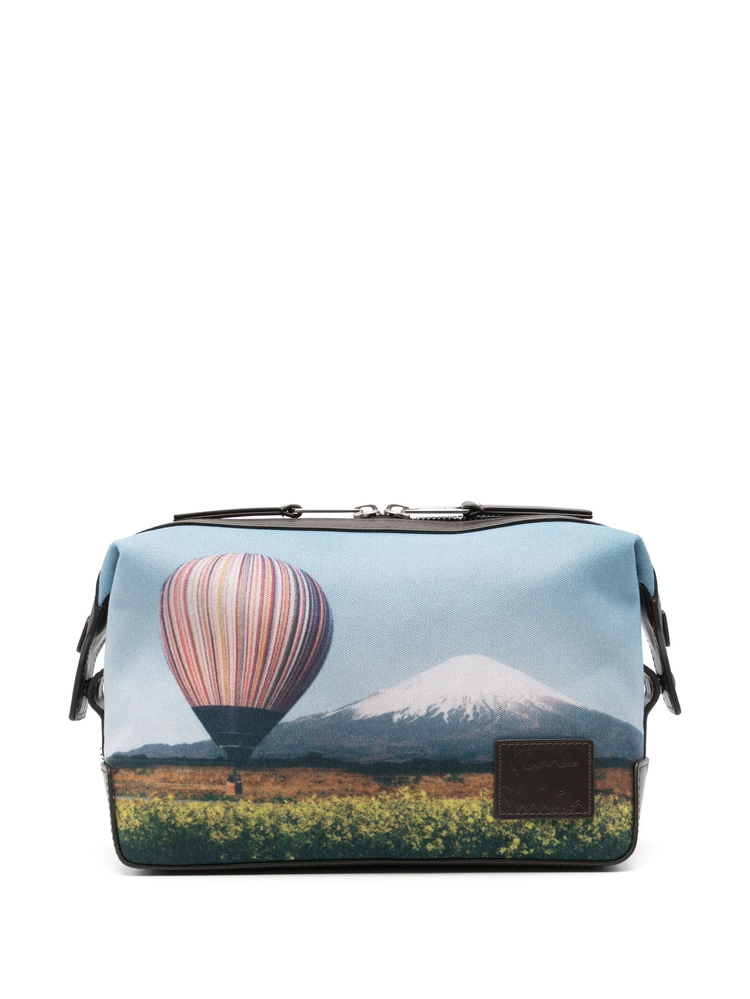 landscape-print wash bag