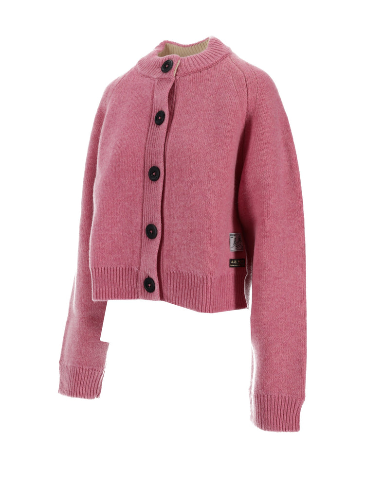 CREW NECK CARDIGAN