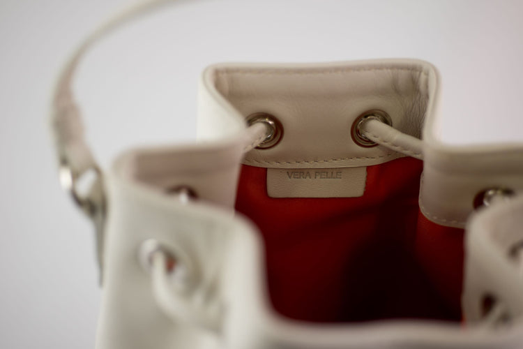 leather satchel bag red