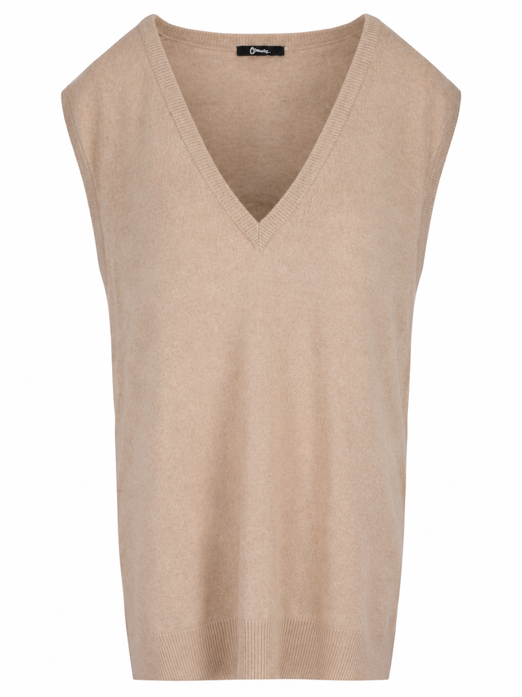 LA ROSE knitwear gilet oversize grigio chiaro
