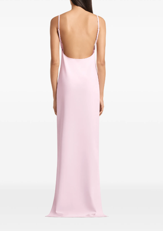 LONG DRESS BACKLESS CREPE