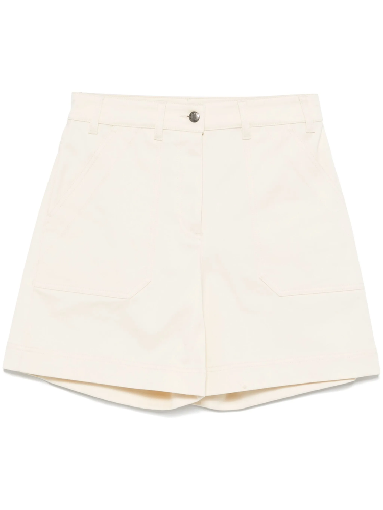 cotton gabardine shorts
