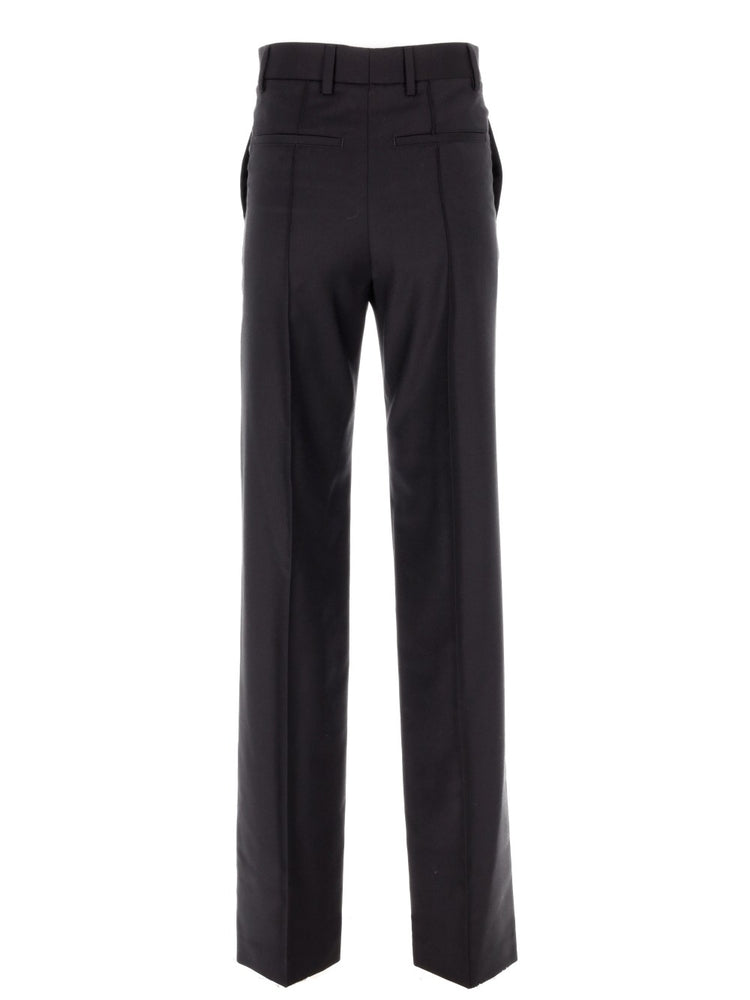 VANJA REGULAR FIT TROUSERS WITH ASYMMETRIC WAISTBA