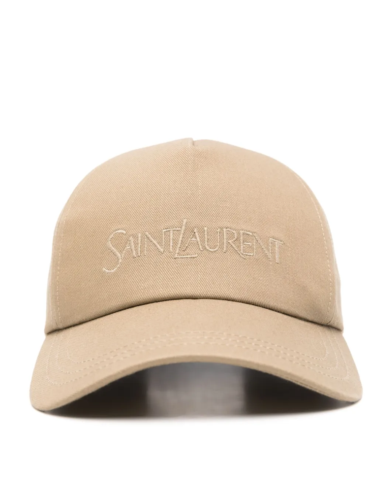 logo-embroidered gabardine-weave cap