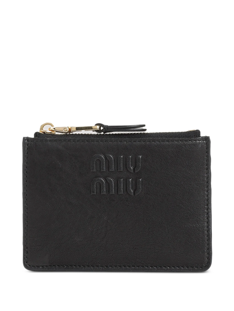 embossed-logo card holder