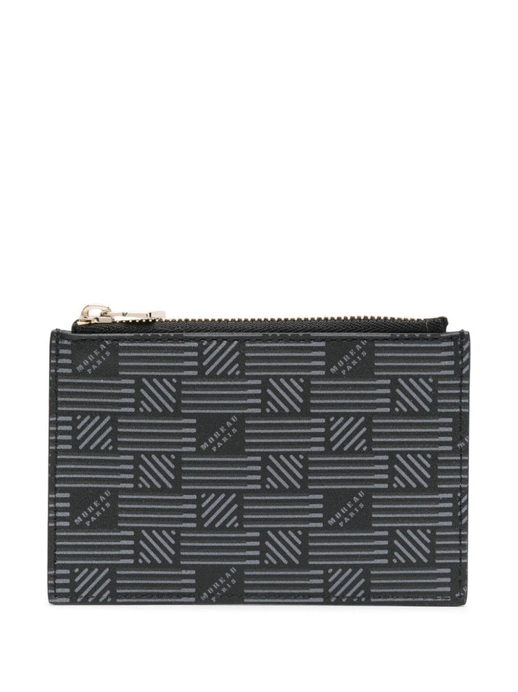 logo-stamp leather wallet