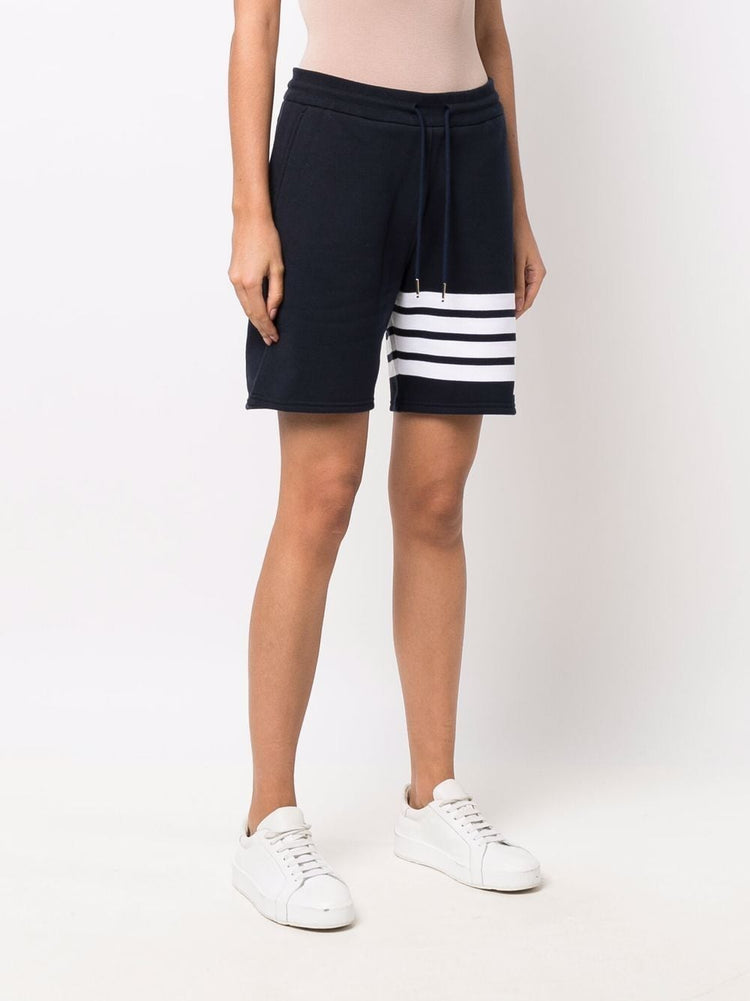 four-bar stripe track shorts