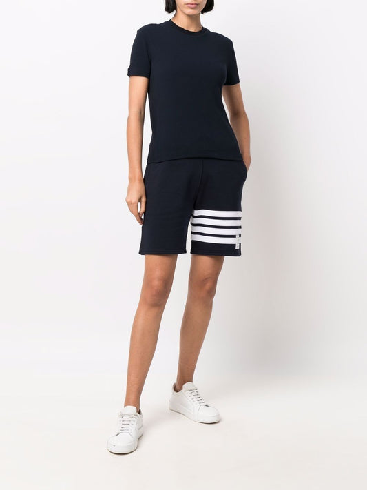 four-bar stripe track shorts