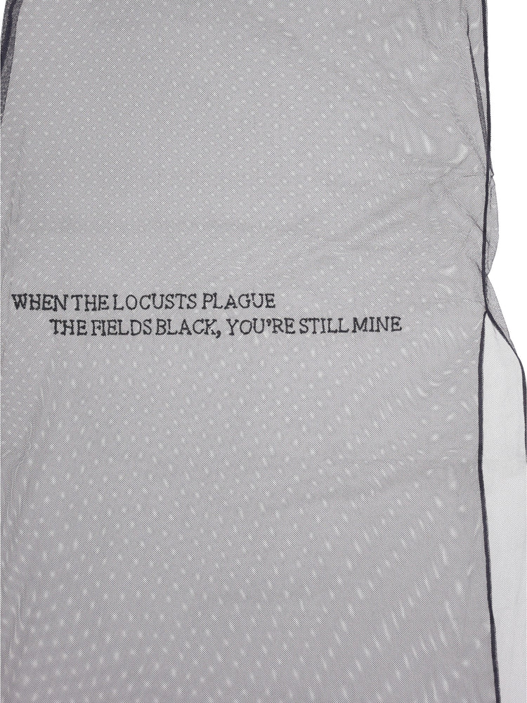 Seda sleeveless tulle dress with pearls