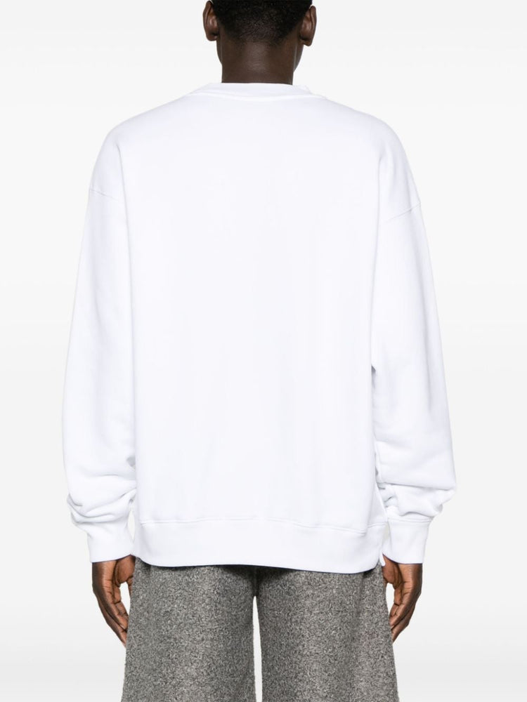 embroidered-logo cotton sweatshirt
