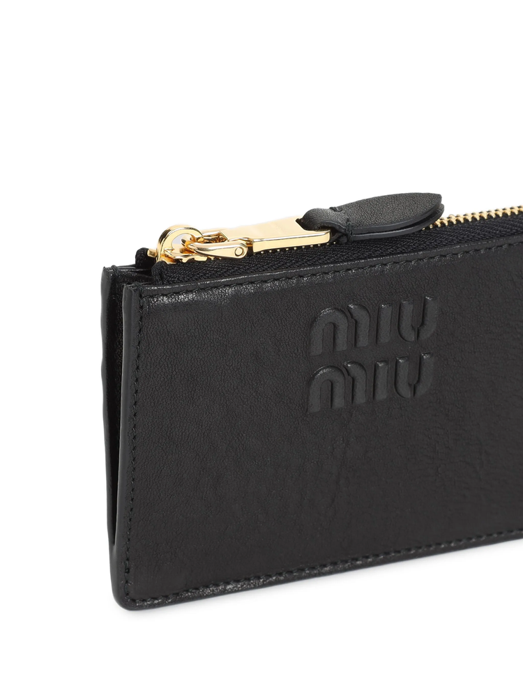 embossed-logo card holder