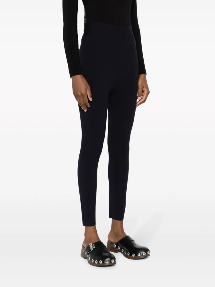 high-waisted elasticated-waistband leggings