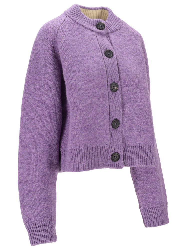 CREW NECK CARDIGAN