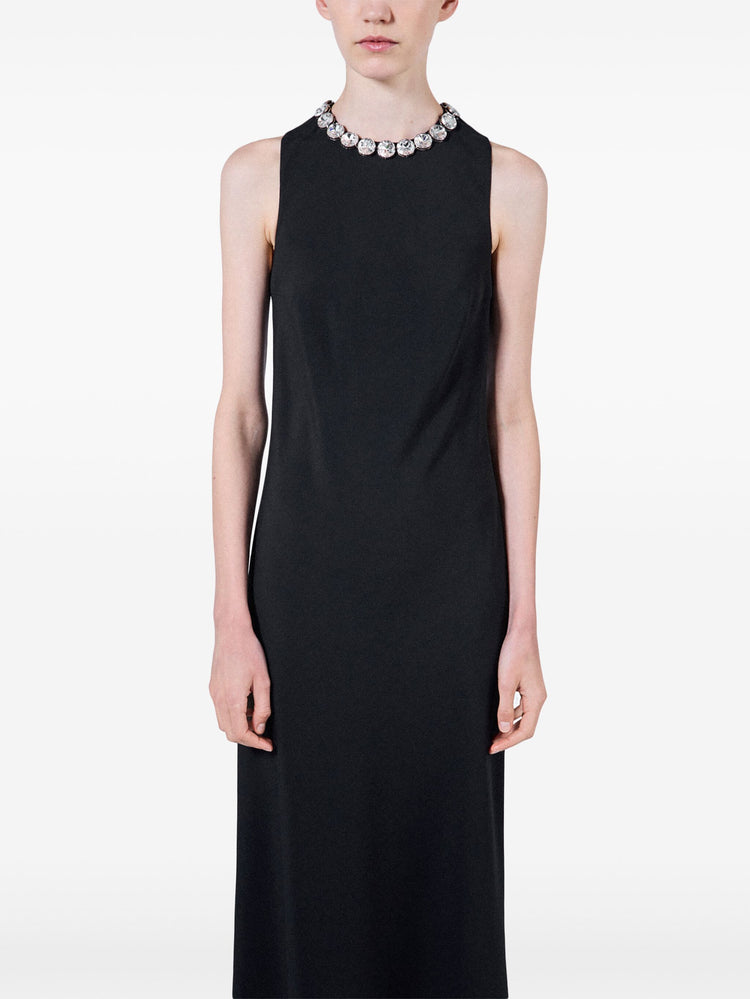 embroidered midi dress