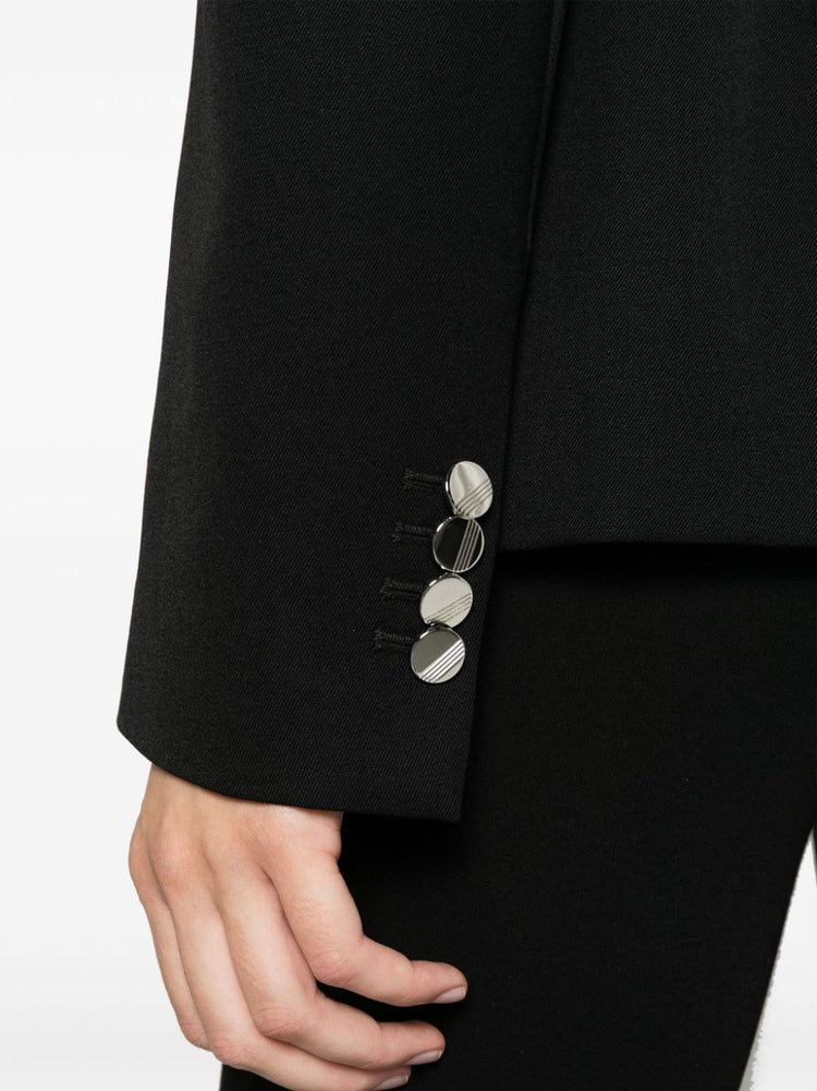 single-breasted virgin wool blazer