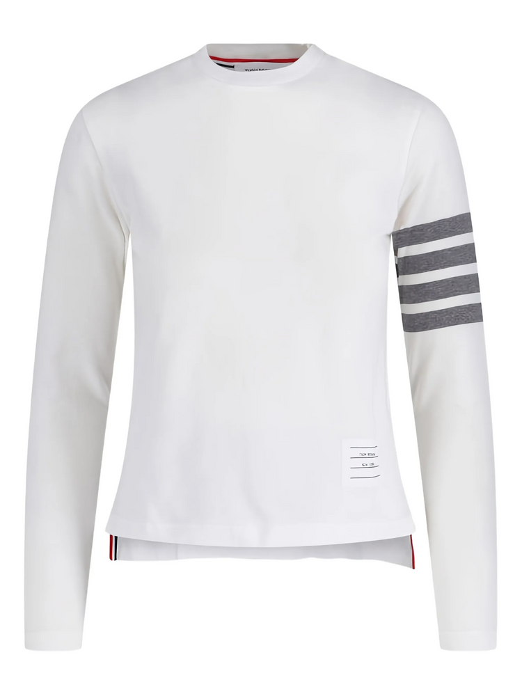 LONG SLEEVE TEE W/ ENGINEERED 4 BAR IN SUSTAINABLE JERSEY