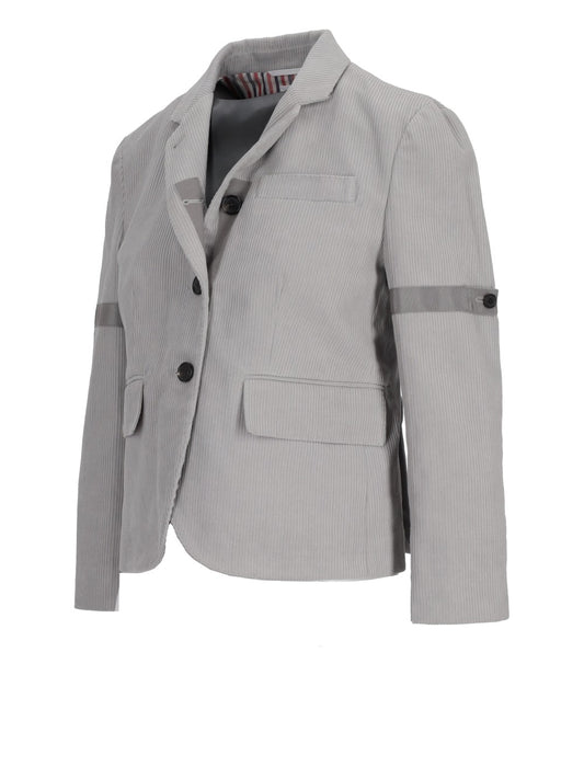 corduroy single-breasted blazer