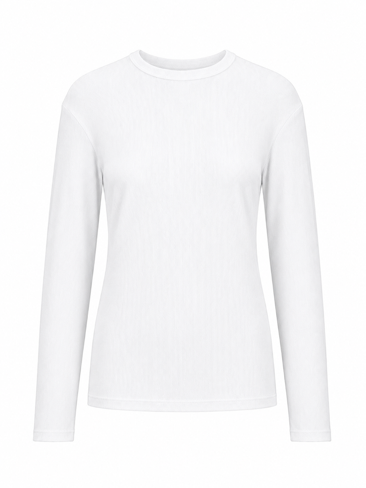 long sleeve ribbed t-shirt