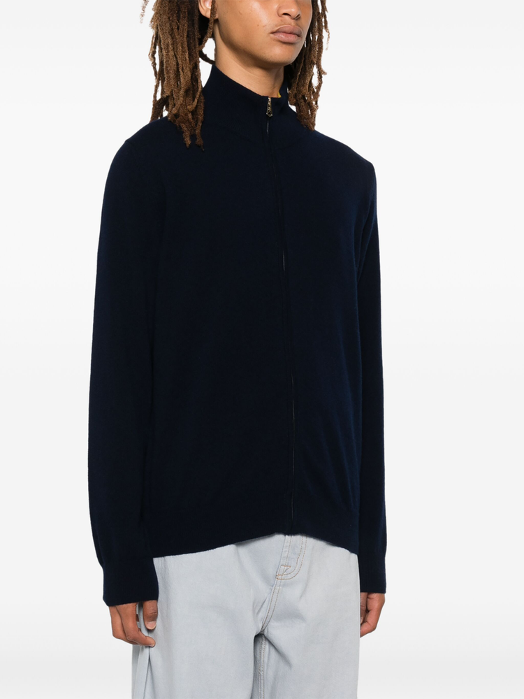 zip-up cardigan